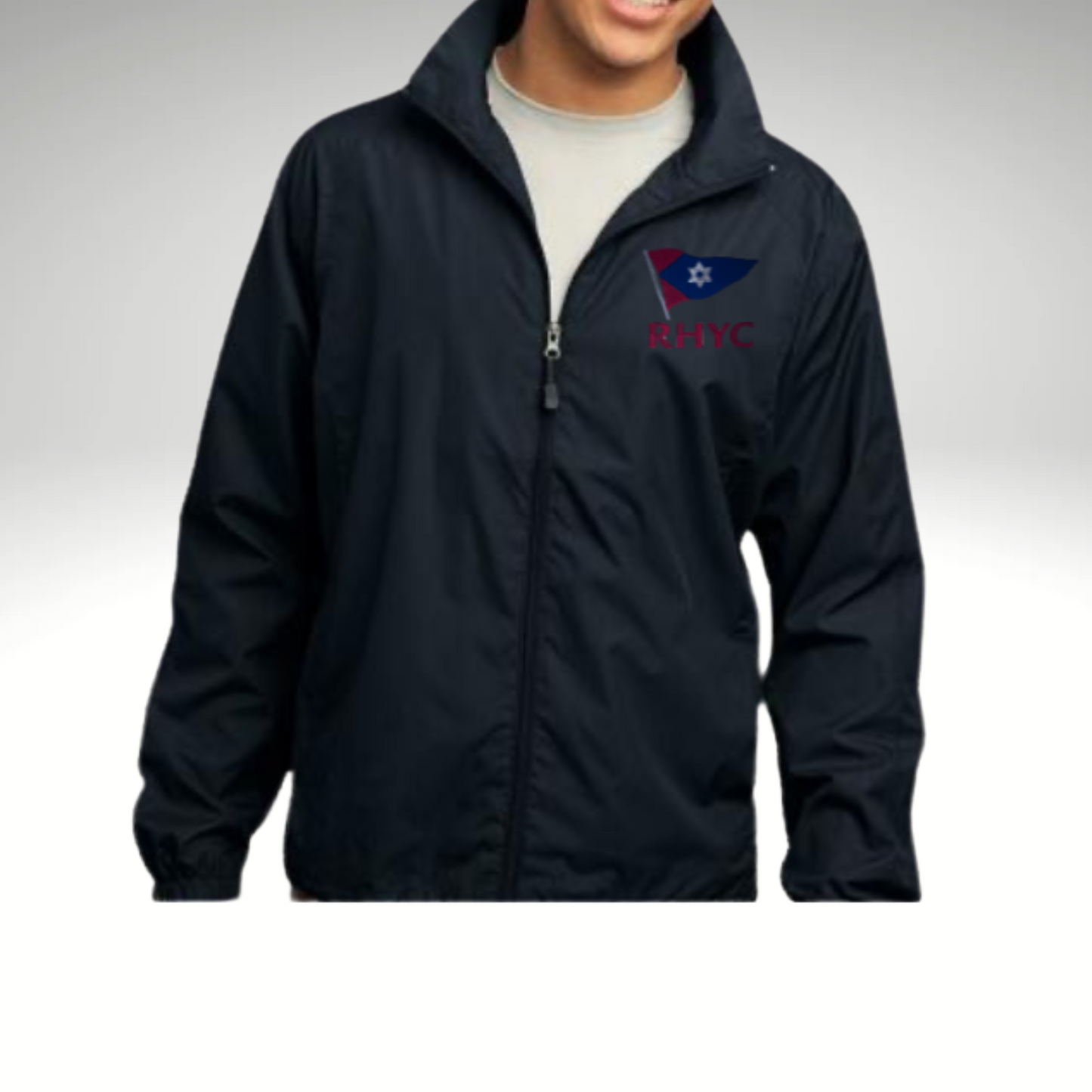 Unisex full Zip up Wind Jacket with RHYC logo