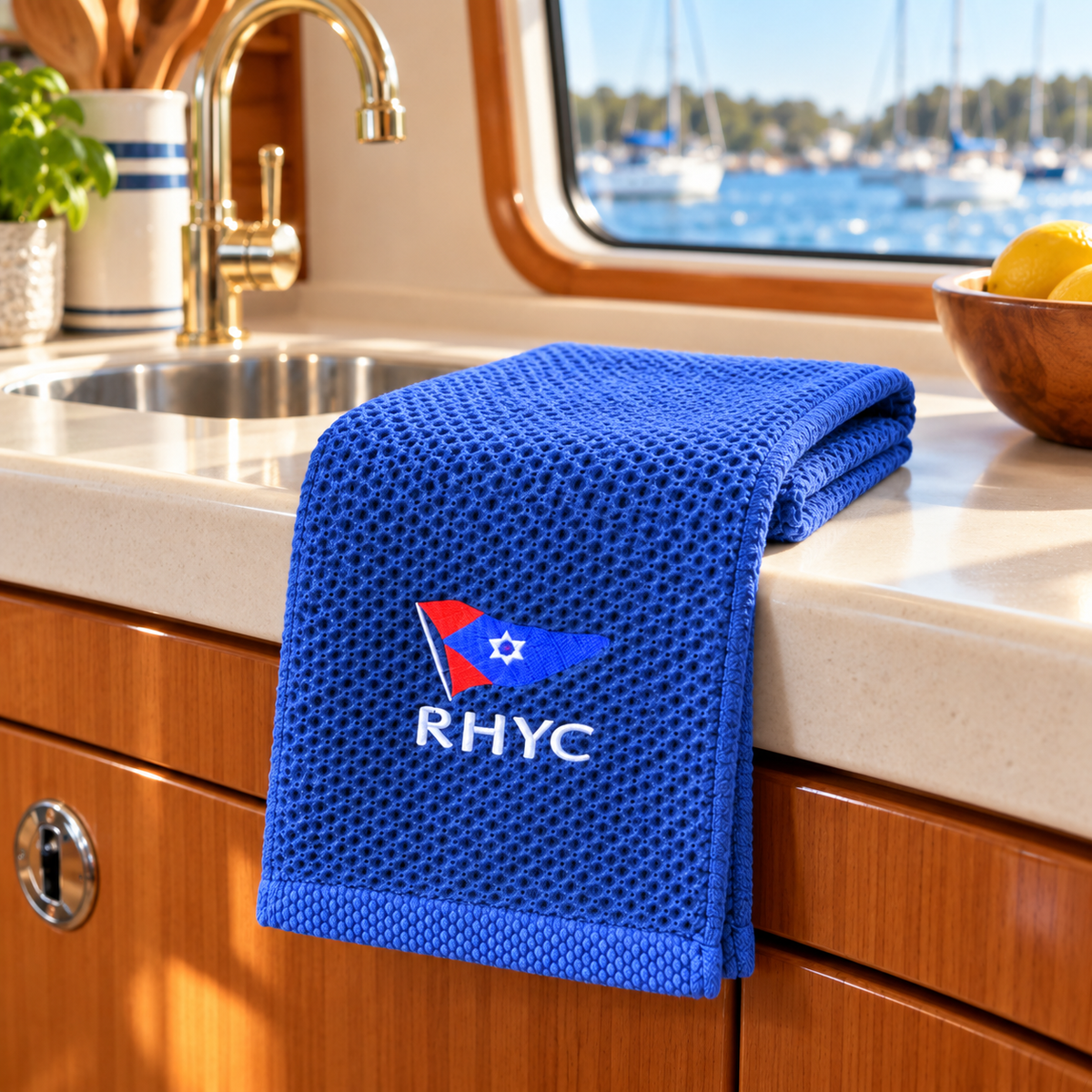 RHYC Embroidered Waffle Towel