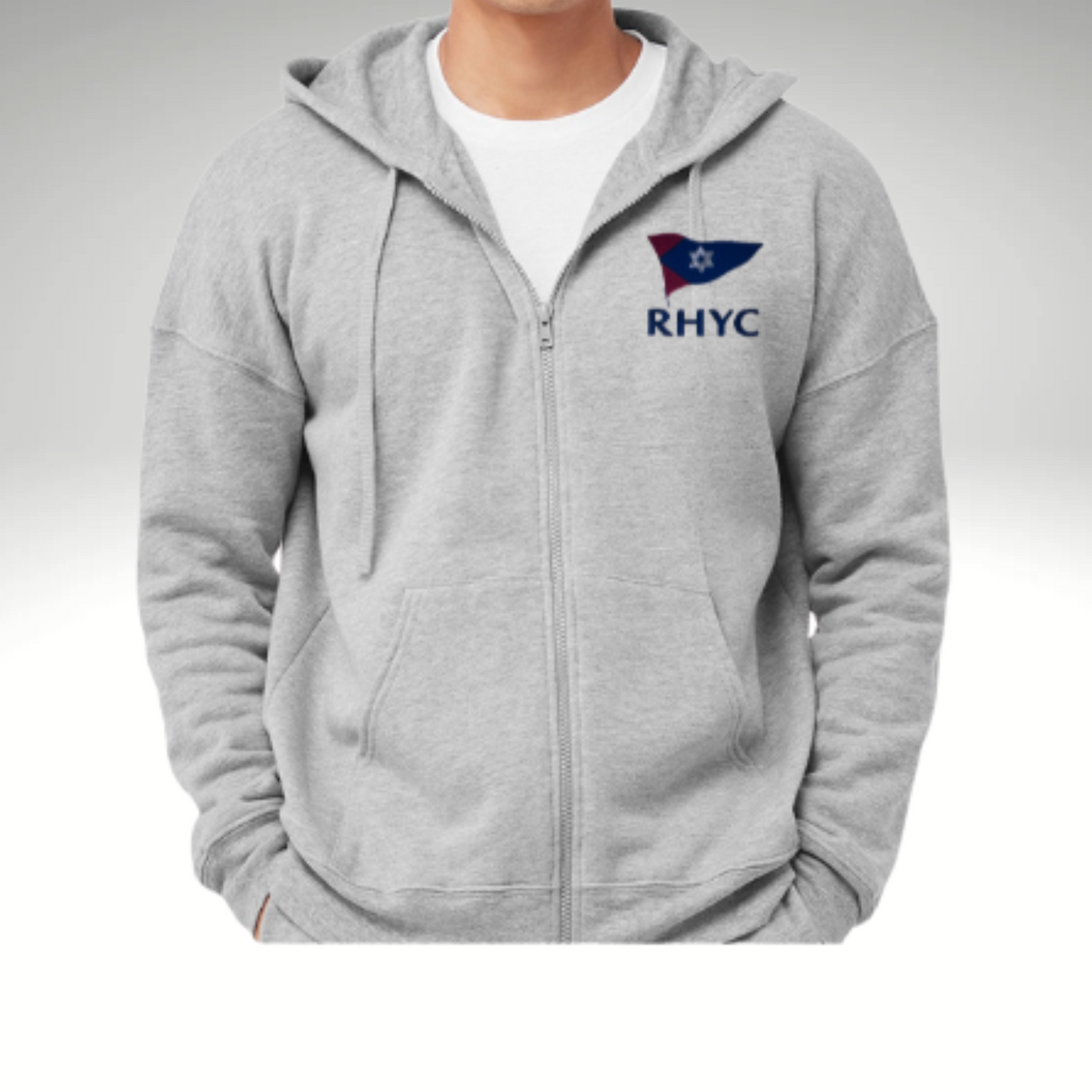 Unisex Full Zip Hoodie Embroidered with RHYC logo