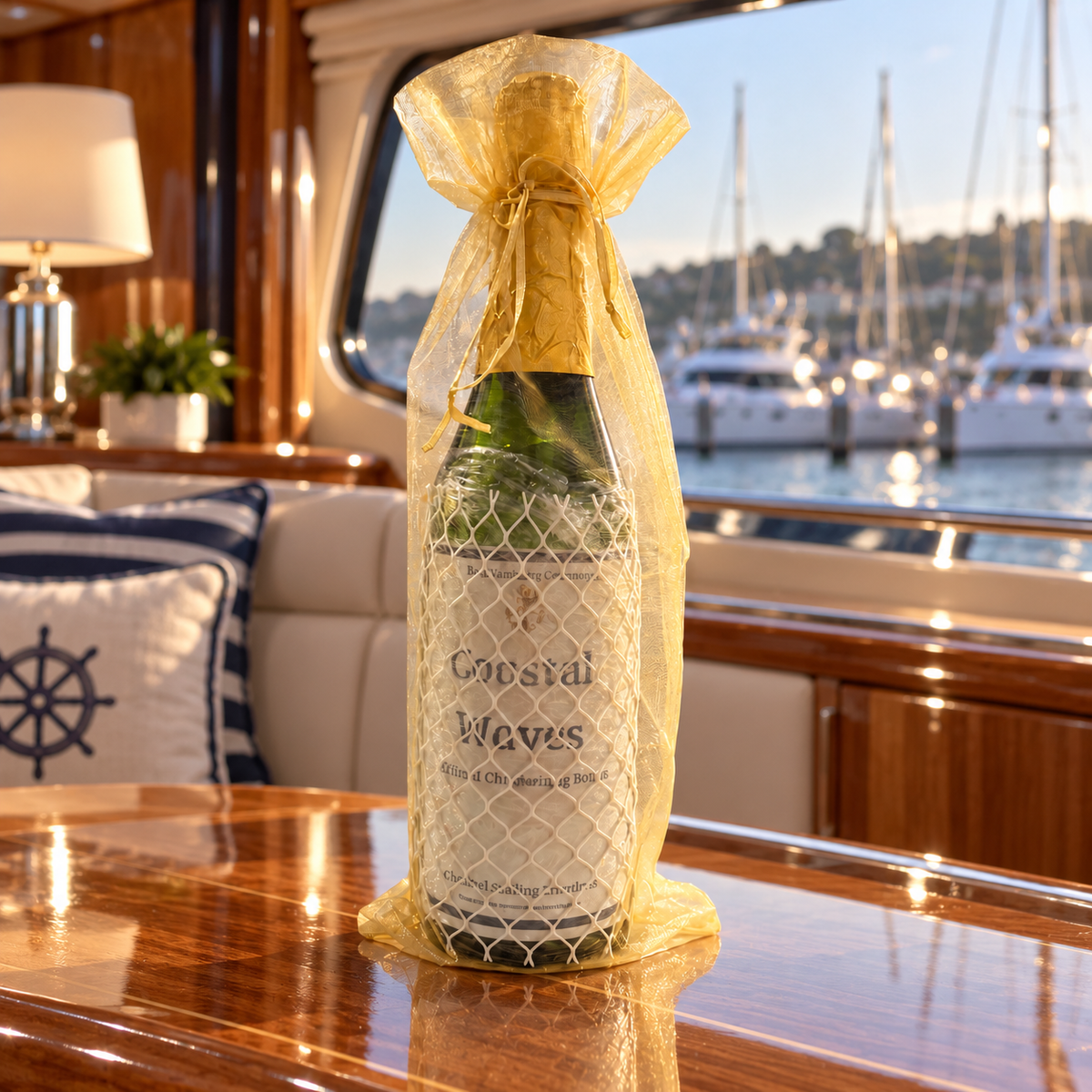 Personalized Boat Christening Bottle — Bottle Only
