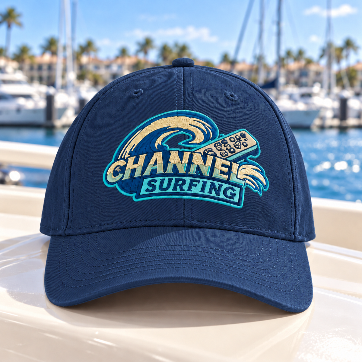 Custom Boat Logo Embroidered Hat