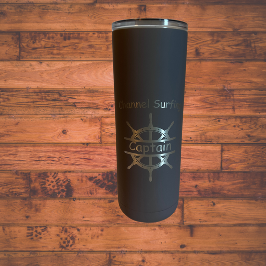Engraved Personalized Captains 20oz coffee Tumbler