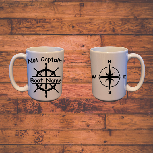 15oz Not Captain Mug, coffee, tea
