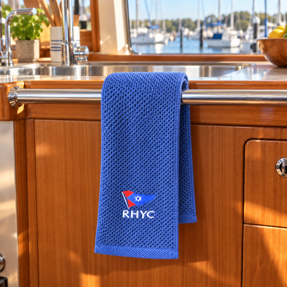 RHYC Embroidered Waffle Towel