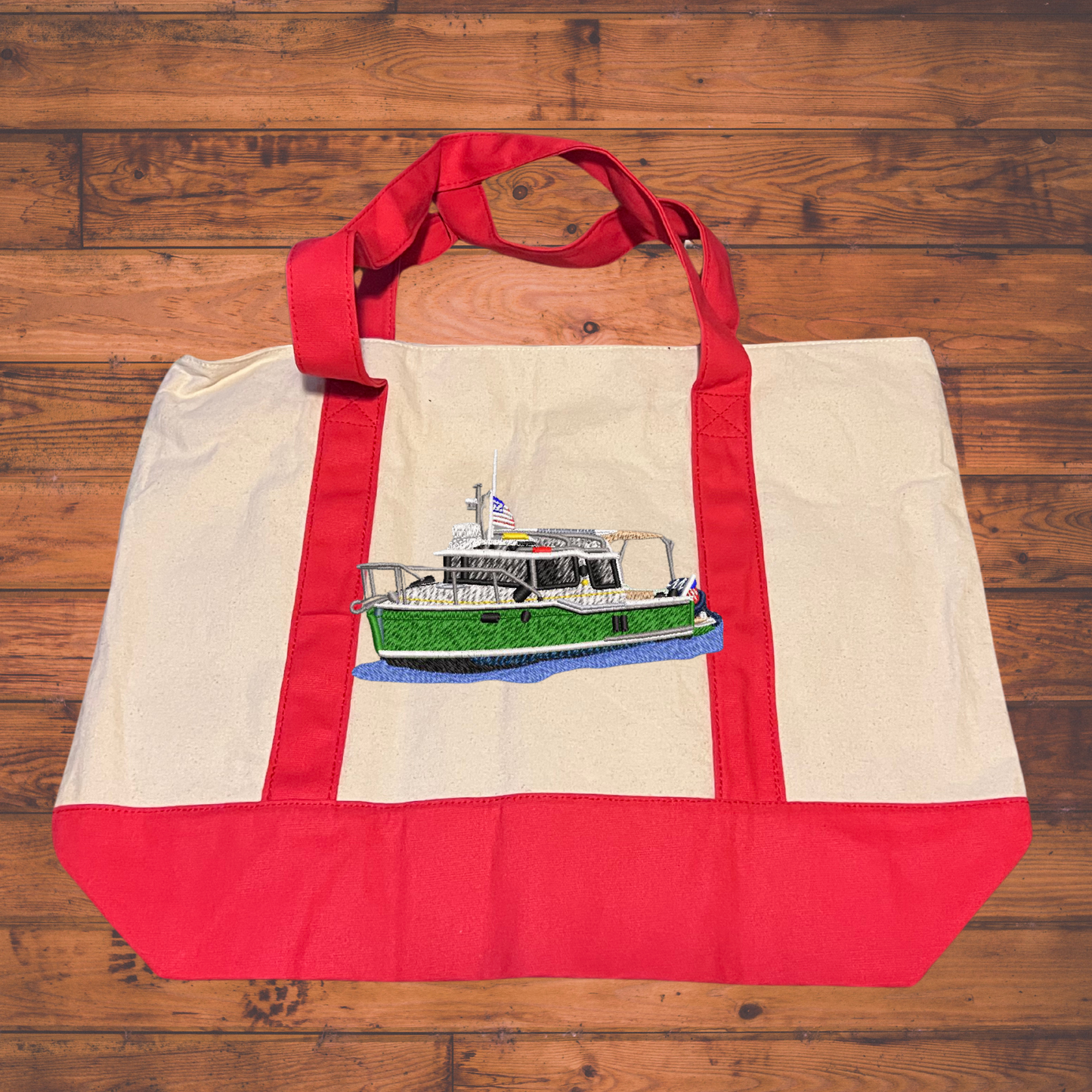 Reusable Shopping bag With Ranger Tug Embroidered on it