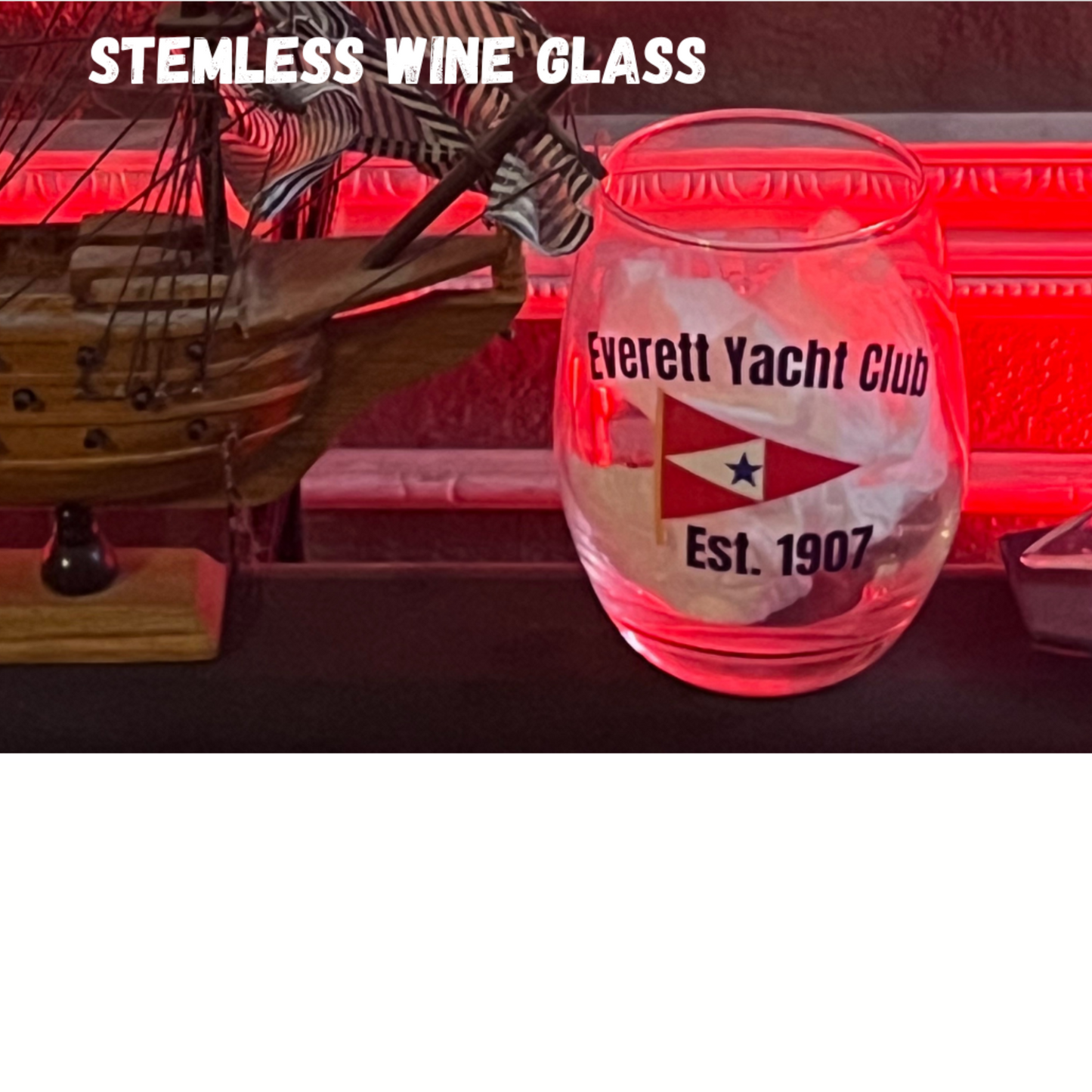 150z Stemless Wine Glass with EYC Logo