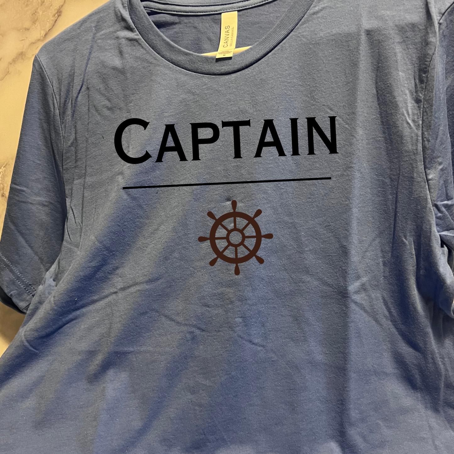 Captain, Funny boat shirt, short sleeve unisex t-shirt, for men or women