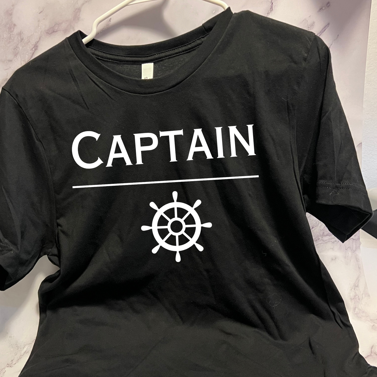 Captain, Funny boat shirt, short sleeve unisex t-shirt, for men or women